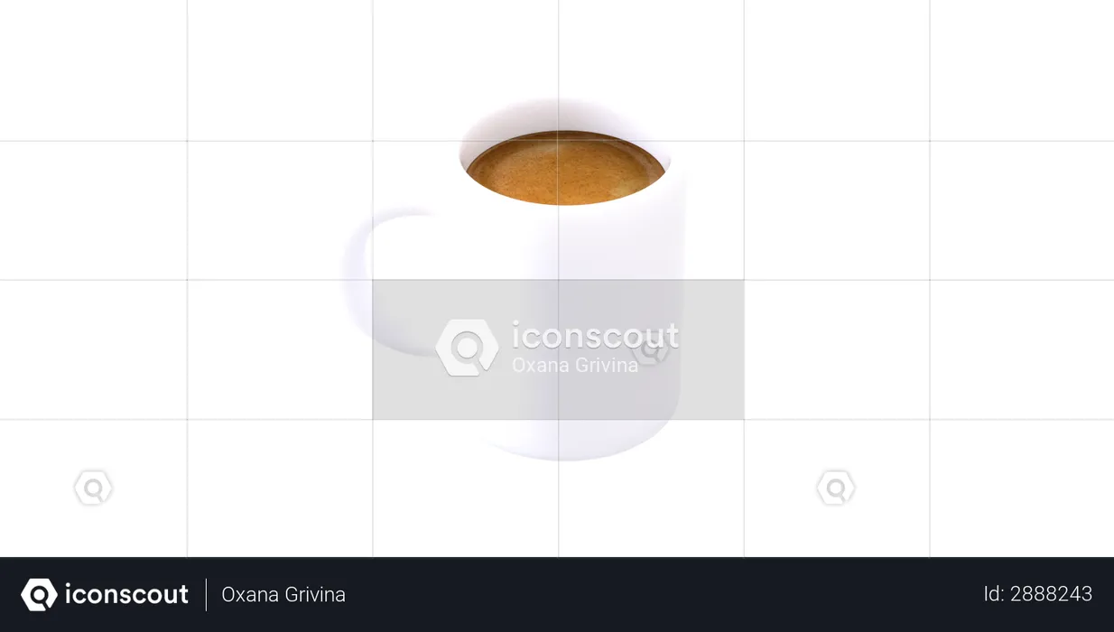 Taza de café  3D Illustration