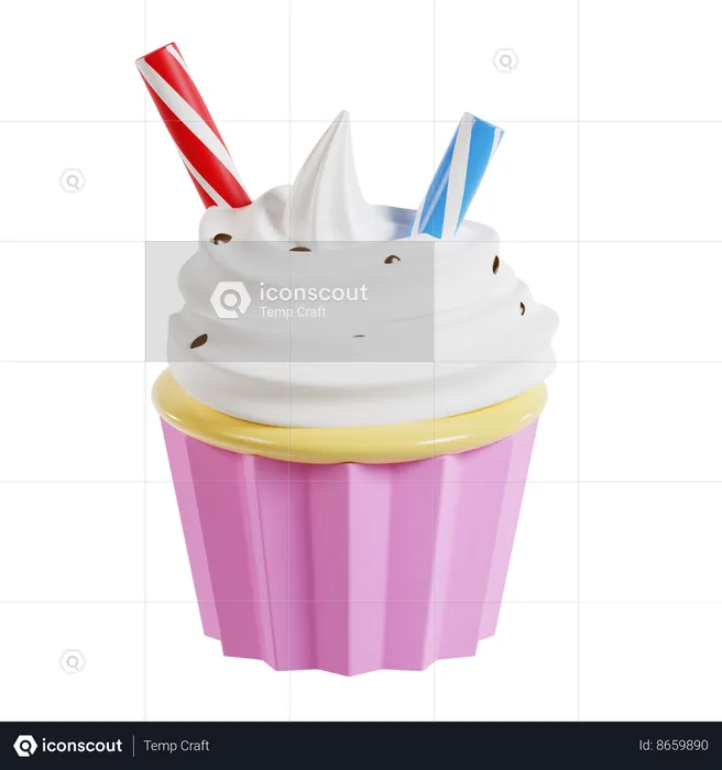 Copa de helado  3D Icon