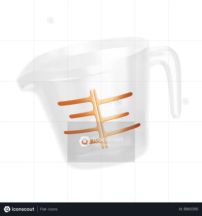 Taza medidora  3D Icon