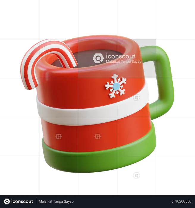 Taza de navidad  3D Icon