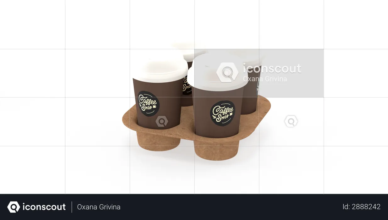 Taza de café  3D Illustration