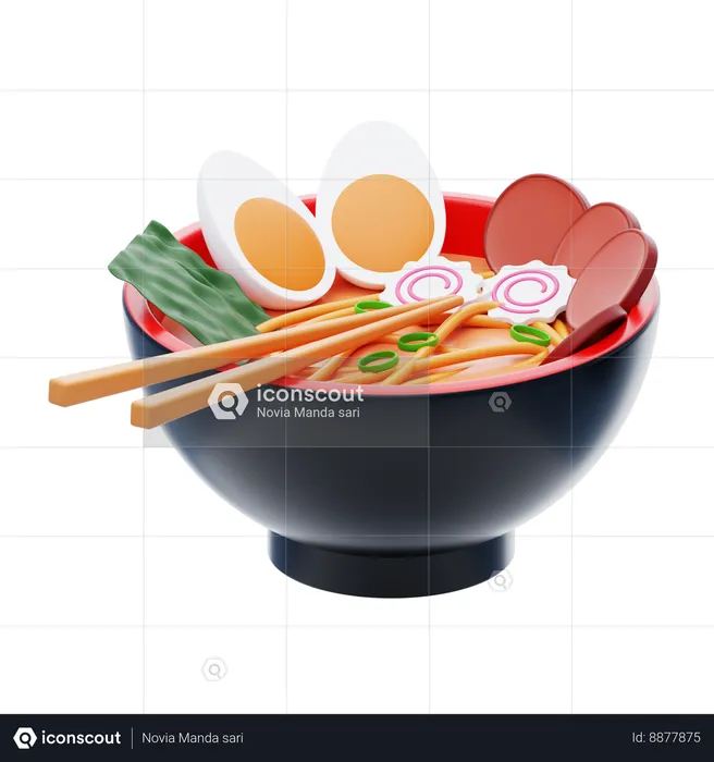 Tazón de ramen  3D Icon