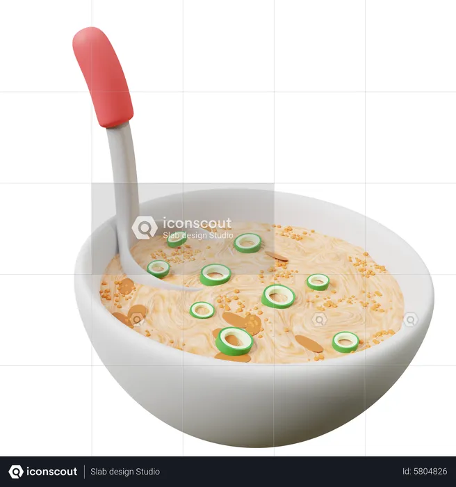 Tazón de sopa  3D Icon