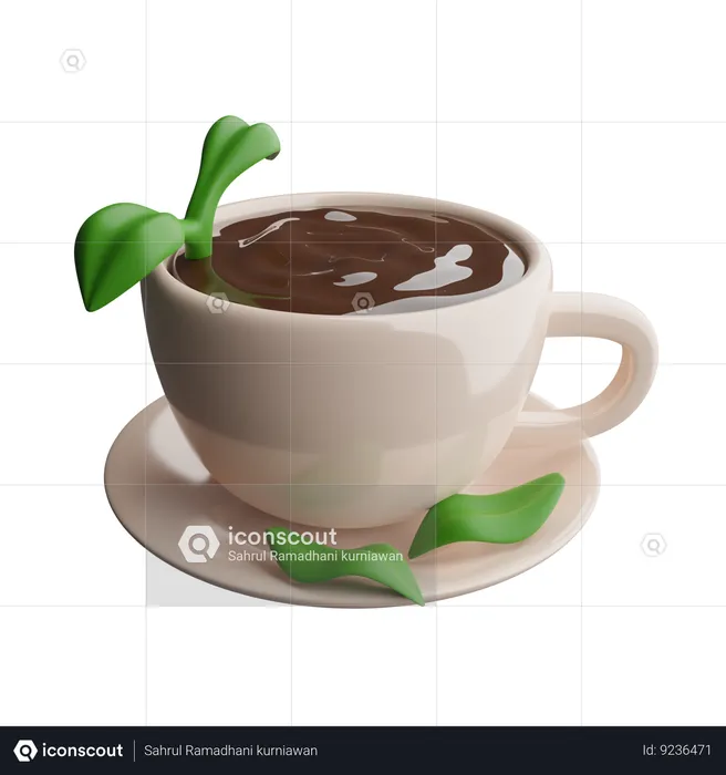 Té caliente  3D Icon