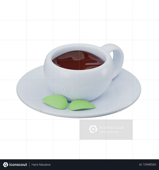 お茶  3D Icon