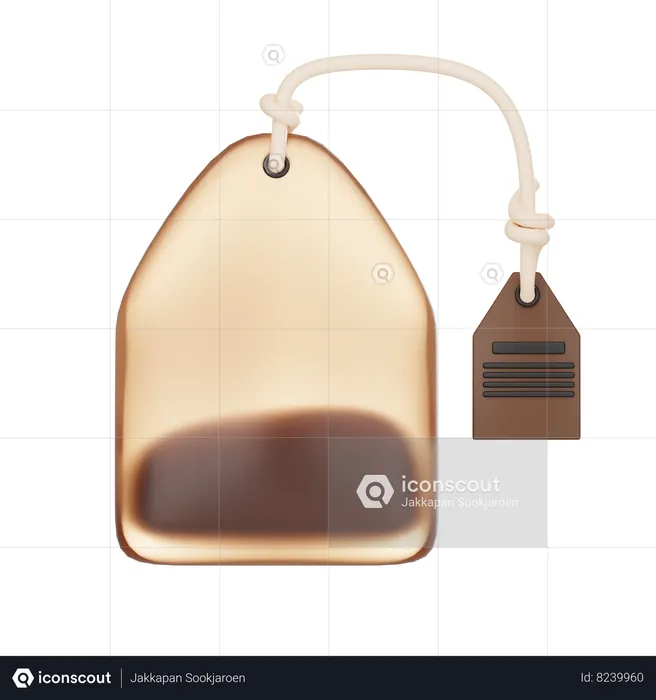 Tea Bag  3D Icon