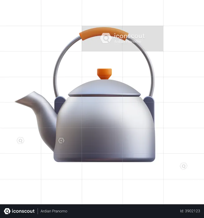 Tea Kettle  3D Illustration