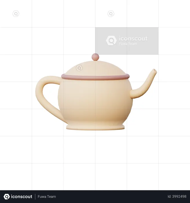 Tea Pot  3D Illustration
