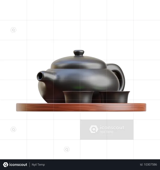 Tea Set  3D Icon