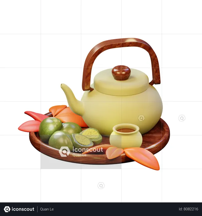 Tea Tray  3D Icon