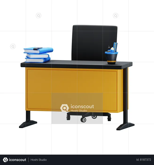 Teacher Table  3D Icon