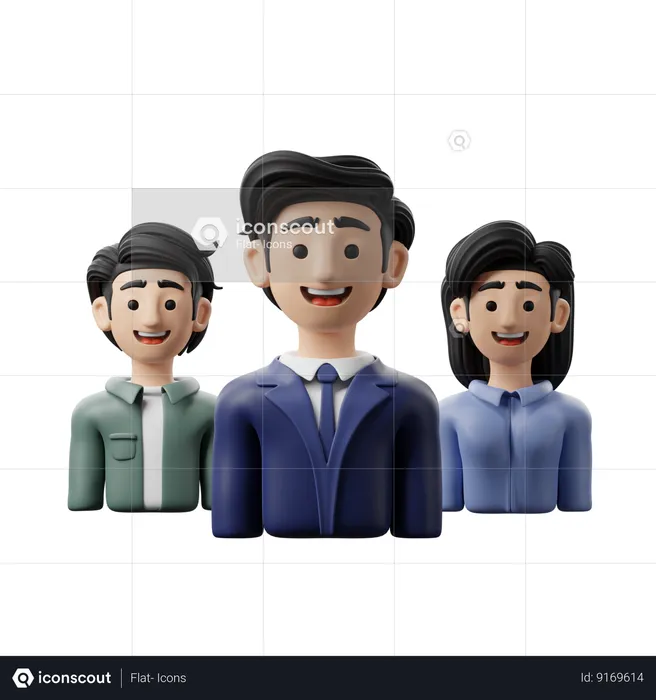 Team  3D Icon