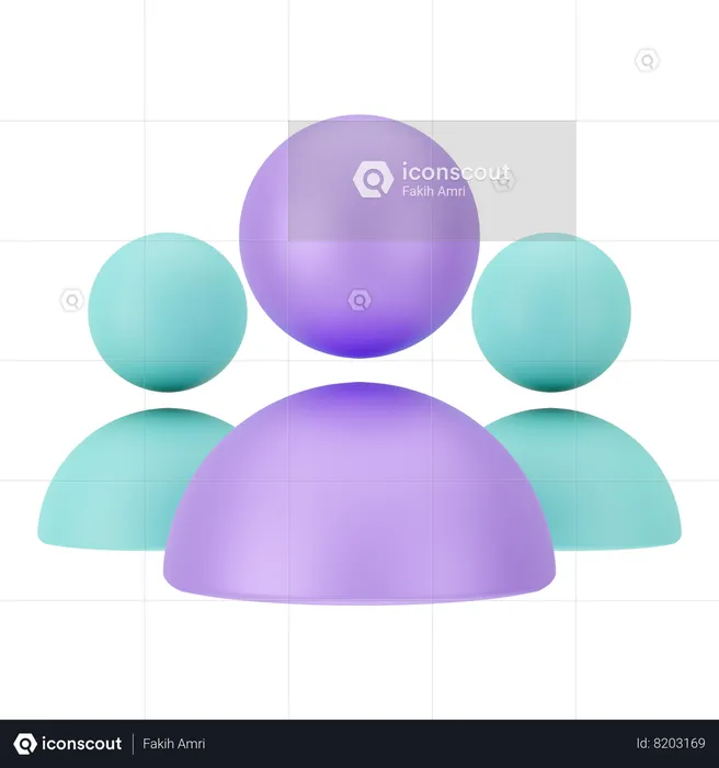 Team  3D Icon