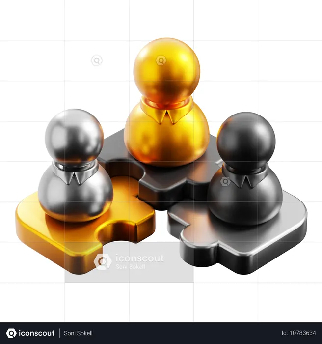 Team Collaboration  3D Icon