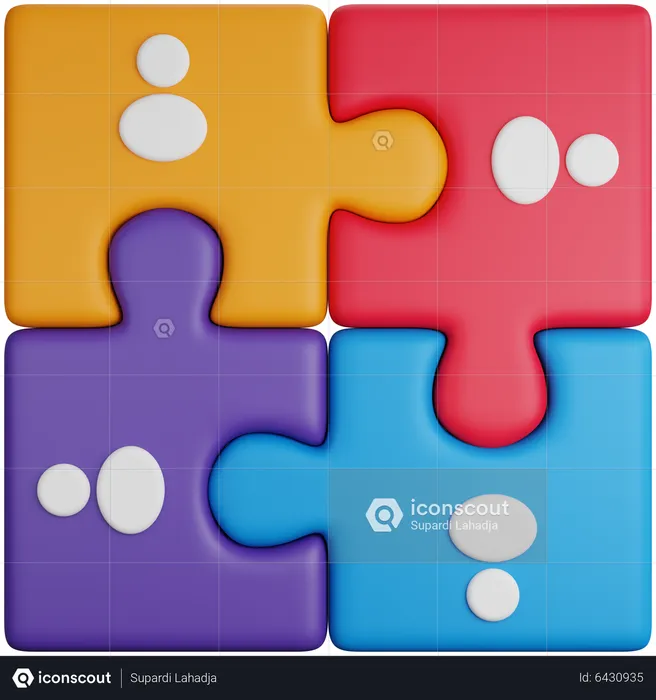 Team Group Puzzle  3D Icon