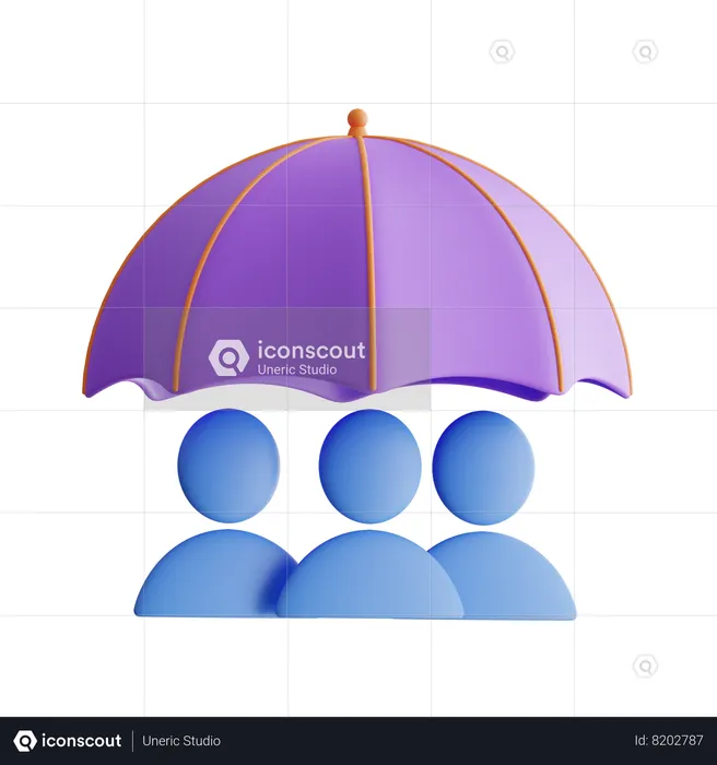Team Insurance  3D Icon