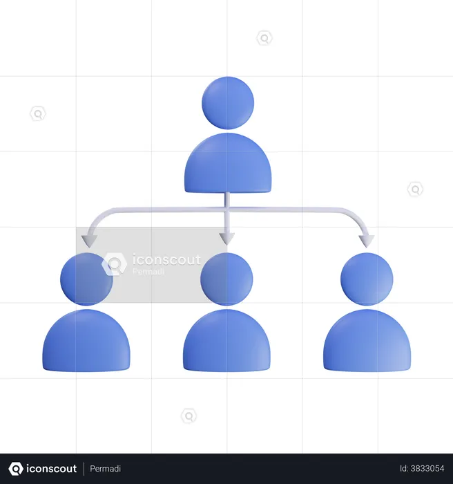 Team Organization  3D Illustration