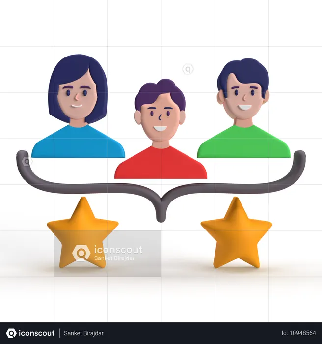 チーム評価  3D Icon