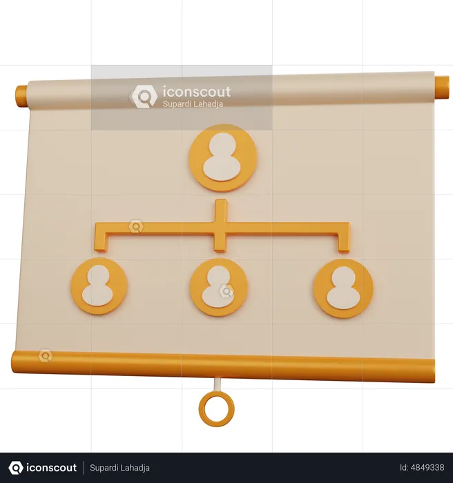 Team Structure Presentation  3D Icon