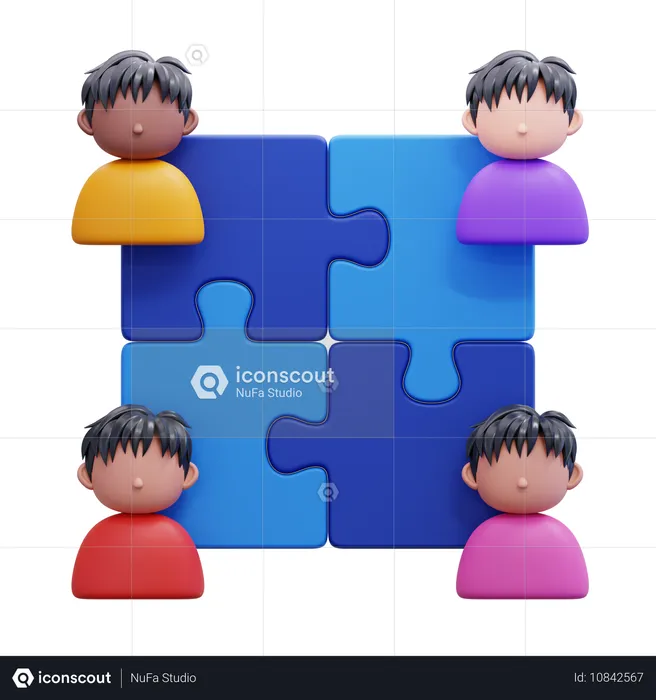 Team work  3D Icon