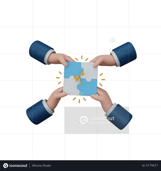 Teamwork  3D Icon