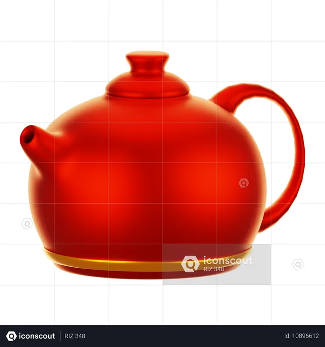 ティーポット  3D Icon