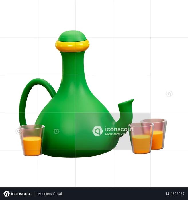 Teapot  3D Illustration