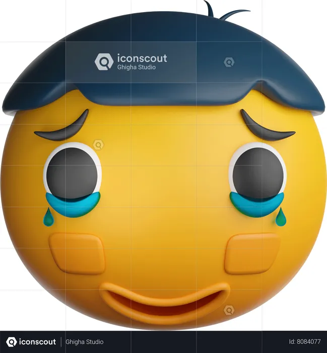 Tears Emoji Emoji 3D Icon