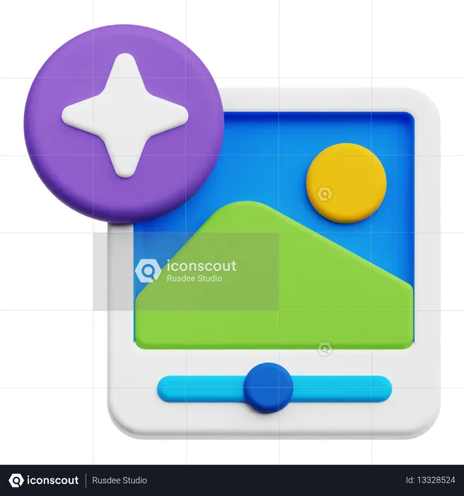 Tech Image Editor  3D Icon