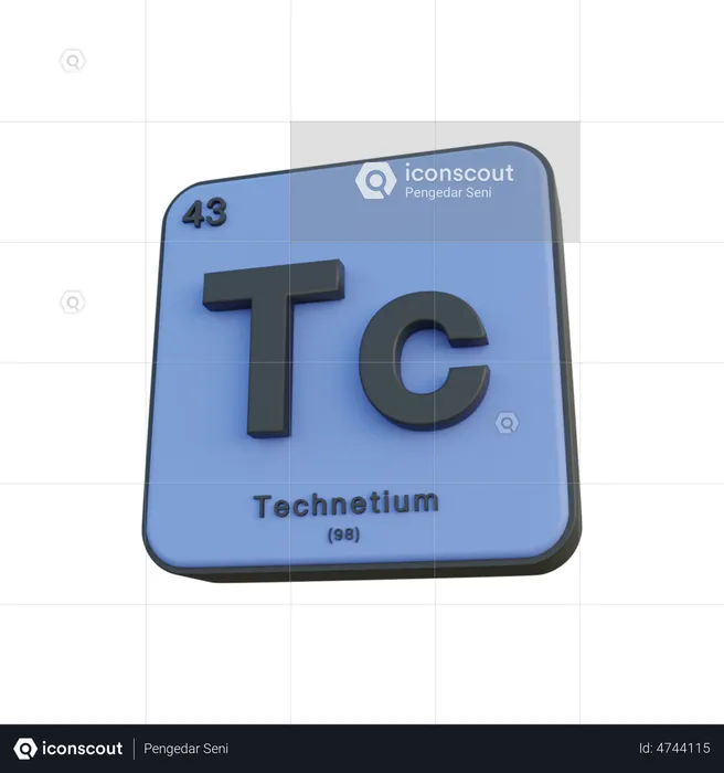 Technetium  3D Illustration