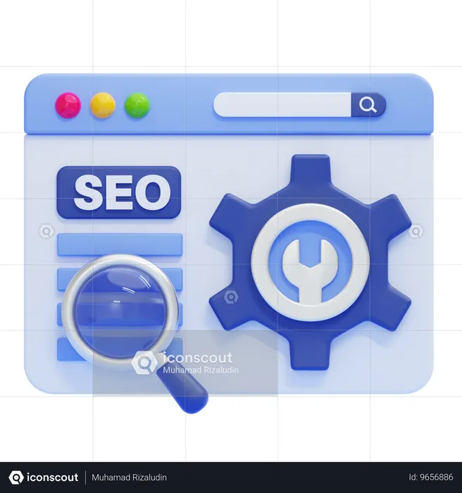 Technisches SEO  3D Icon