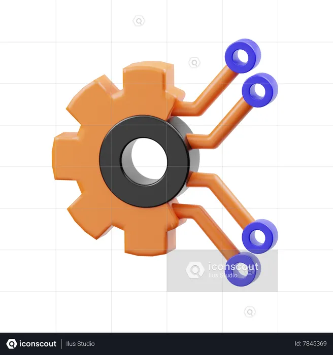 Technology  3D Icon