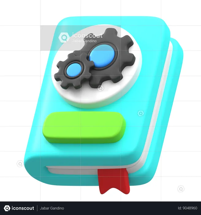 Technology Book  3D Icon