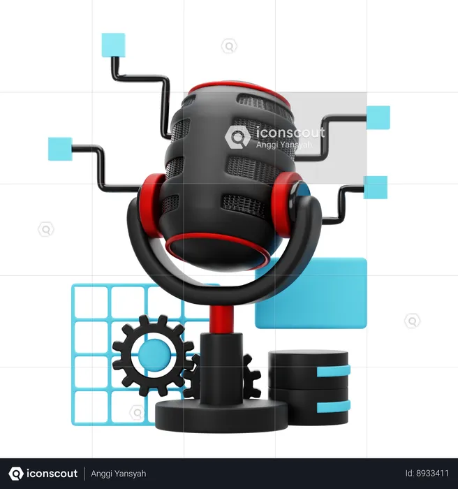 Technology Podcast  3D Icon