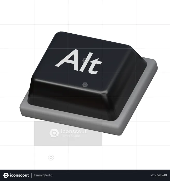 Tecla alternativa  3D Icon