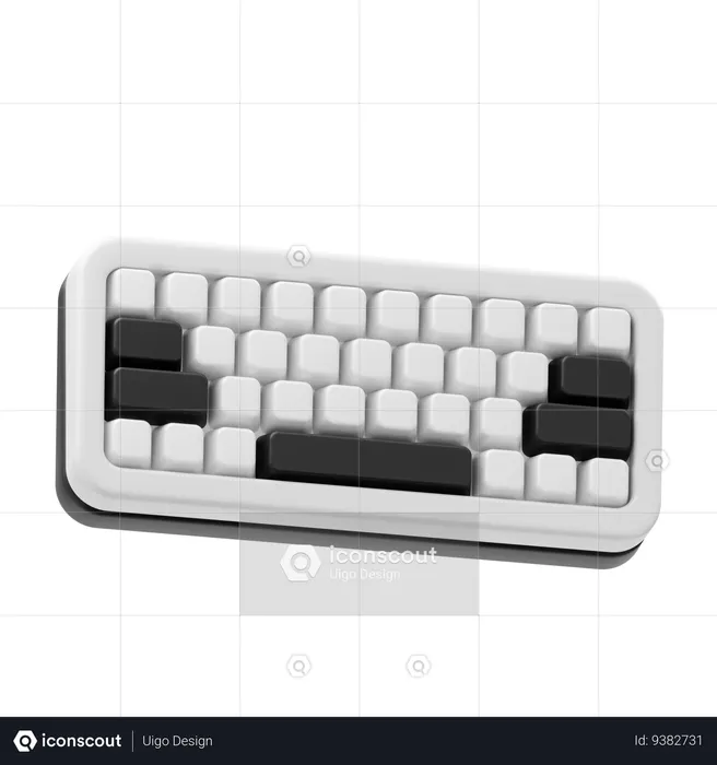 Teclado  3D Icon