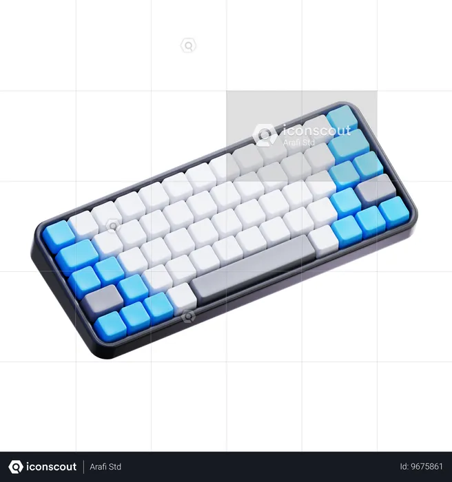 Teclado  3D Icon