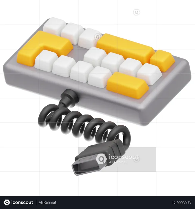 Teclado  3D Icon