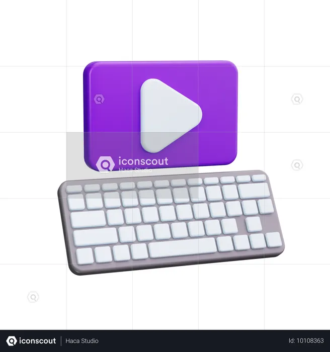 Teclado  3D Icon