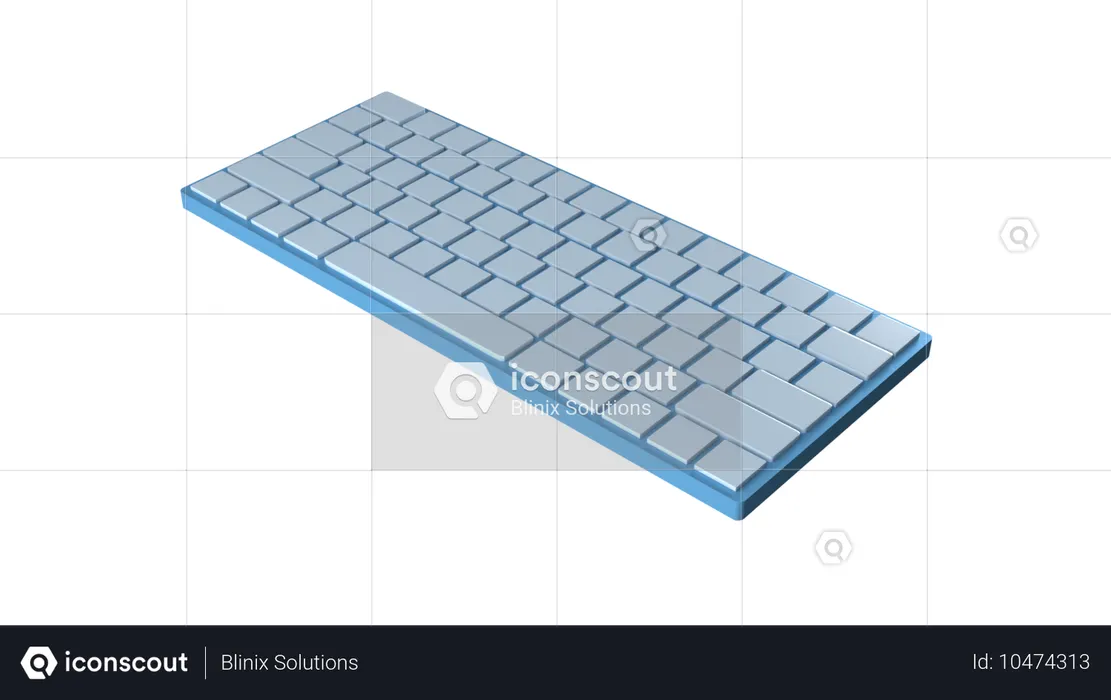 Teclado  3D Icon