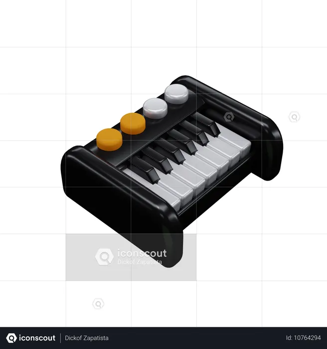 Teclado  3D Icon