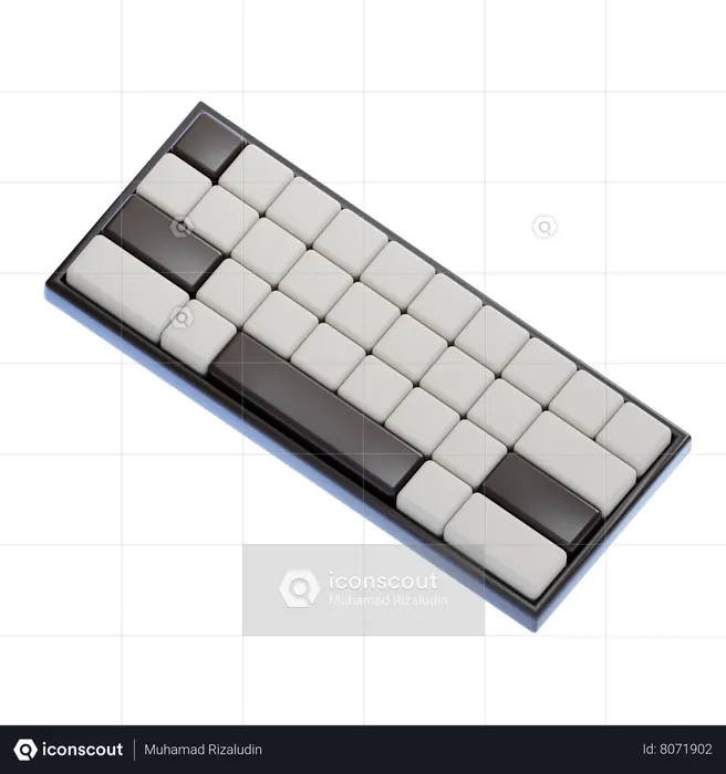 Teclado  3D Icon