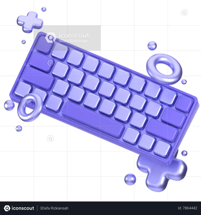 Teclado  3D Icon