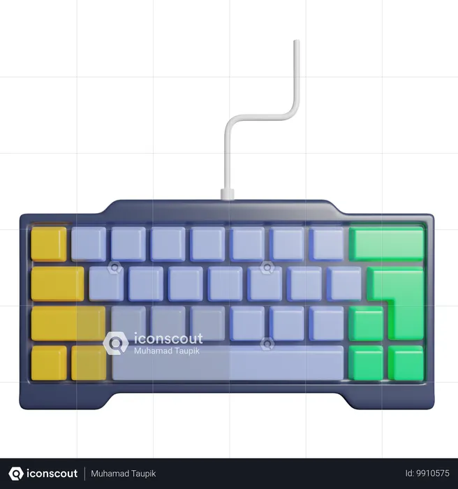 Teclado de juego  3D Icon