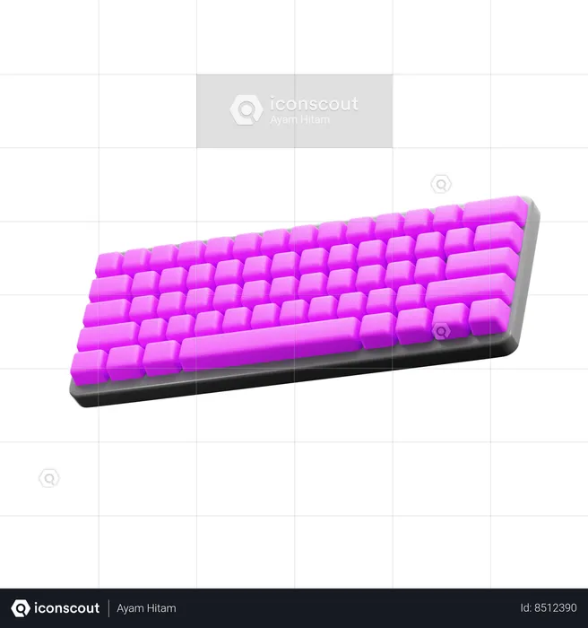 Teclado mecánico  3D Icon