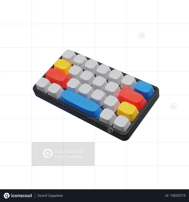 Teclado mecánico  3D Icon