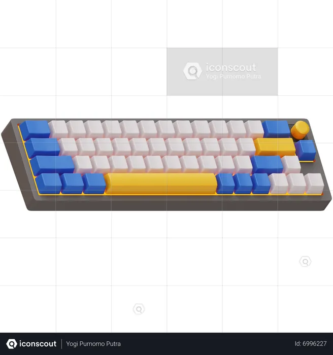 Teclado mecánico 40 por ciento  3D Icon