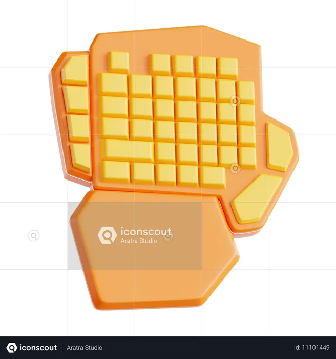 Teclado para jogos  3D Icon