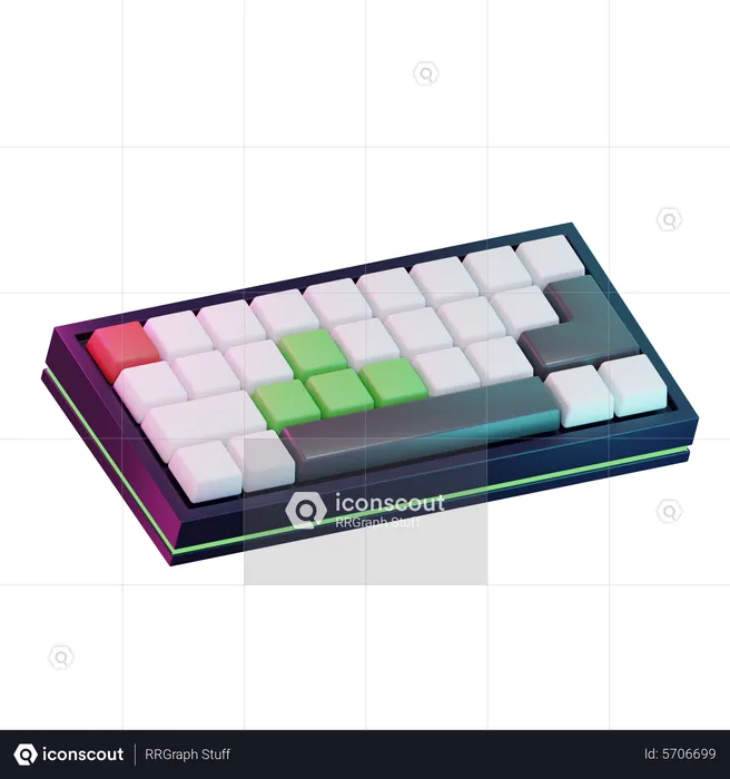 Teclado para jogos  3D Icon