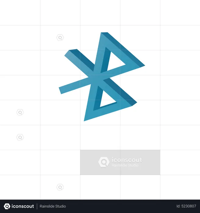 Tecnología bluetooth  3D Icon